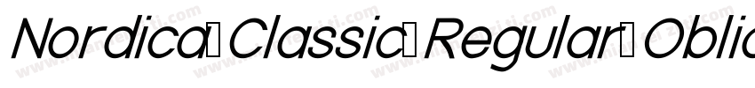 Nordica Classic Regular Oblique字体转换